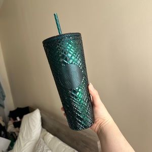 Starbucks Emerald Green jeweled venti 24oz tumbler